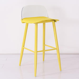 Tabourets de bar commerciaux modernes et minimalistes de style nordique, à pieds hauts, avec structure en acier au carbone PP, chaises durables pour salle à manger, café et salons - Product Image 5