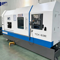 Tour à lit incliné CNC TCK63E fabriqué en Chine, haute rigidité, pour le traitement de pièces automobiles et de moules