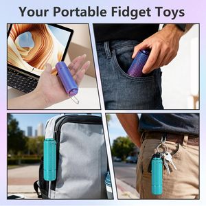 Nouveau porte-clés sensoriel Little Ouchies Pain imprimé en 3D, en EVA, à picots, pour adultes [Spinner Clicker] - Product Image 6