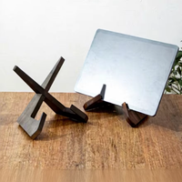 Présentoir en bois pour assiettes, chevalet de présentation, support décoratif de table en bois, support pour cadre photo, esthétique orientale