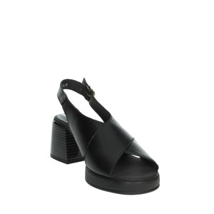 Sandali con plateau con tacco in polvere 33501 e punta aperta alla moda con lacci alla caviglia per attività estive all'aperto - Product Image 5
