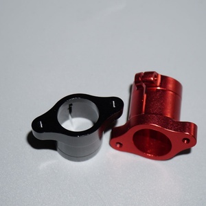 Fresado CNC Personalizado para Soporte de Aluminio Anodizado Negro Mecanizado con Doble Orificio para Piezas de Conexión Mecánica - Product Image 5