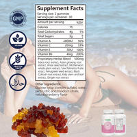 60pcs Permen Gummy Antioksidan Pendukung Imunitas Ekstrak Biji Anggur Akar Bit Vegan untuk Wanita