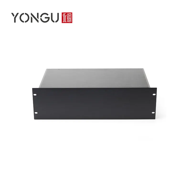 Yonggu Custom Plaatwerk Behuizing Aluminium 3u Rackmount Audio Versterker Behuizing 19Inch Desktop Netwerkkast Server Chassis