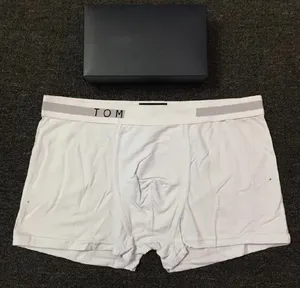 Calzoncillos Bóxer de Diseño de Lujo para Hombre, Ropa Interior Sexy y Transpirable de Algodón, Tallas M-2XL, 4 Piezas por Caja - Product Image 3