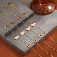 CELES Bracelet tendance en forme de gourde, ajustable, avec zircon et coquillage, bijoux pour femme - Grande Vente