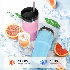 Tumbler Stainless Steel Tumblers Vacuum Insulated Coffee <b>Mug</b> Home Office Outdoor Works Great for Ice Drinks and Hot Beverage - Product Image 5