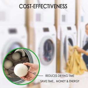 Tự Nhiên Tinh Khiết Len Cảm Thấy Máy Sấy Bóng Fluffy Mềm Tái Sử Dụng Chống Nhăn Quần Áo Rút ngắn Thời Gian Khô Len Hữu Cơ New Zealand Len - Product Image 3