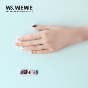 <span class=keywords><strong>Uñas</strong></span> Postizas Cortas Cuadradas Reutilizables Hechas a Mano por Ms.Miemie, Diseño de Dibujos Animados en 3D, Estampado <span class=keywords><strong>Animal</strong></span>, <span class=keywords><strong>Uñas</strong></span> Postizas al por Mayor - Product Image 3