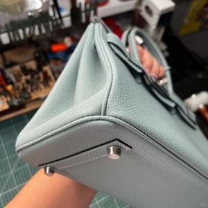 <span class=keywords><strong>Borsa</strong></span> da Donna di Lusso Completamente Artigianale su Misura, Stile Birkines 25 in <span class=keywords><strong>Pelle</strong></span> Togo ed Epsom, <span class=keywords><strong>Vera</strong></span> <span class=keywords><strong>Pelle</strong></span> di Vitello - Product Image 5