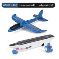 EPT Jouets de plein air pour enfants Planeur en mousse Catapulte Lanceur d'avion Jouets avec 2 modes de vol Catapulte Avion Shooter Jouet pour garçons