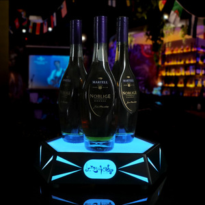 Wan Zhan LED Illuminated Wine <b>Rack</b> 70cl XO Champagne Base Modern <b>Bar</b> Display Decorative Liquor Stand - Product Image 3