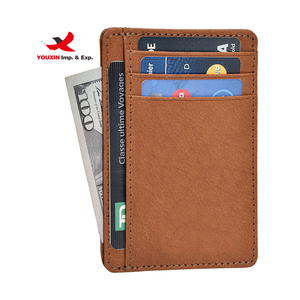 Wholesale Smart <b>Wallet</b> Slim <b>RFID</b> Front Pocket Leather Card Holder Mans <b>Wallet</b> Money Clip <b>for</b> <b>Men</b> - Product Image 1