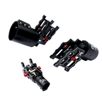 Abrazadera de Tubo Plegable de Aluminio CNC RJXHOBBY de 40 mm y 50 mm con Conector Grande