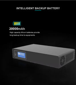 Batería SKE LiFePO4, Mini <span class=keywords><strong>UPS</strong></span> de 120W, 12V 10A, Salida Múltiple DC <span class=keywords><strong>48V</strong></span> 52V 1.5A 5V/9V/12V 3A, <span class=keywords><strong>UPS</strong></span> DC 20000MAH para Cámara CCTV - Product Image 4