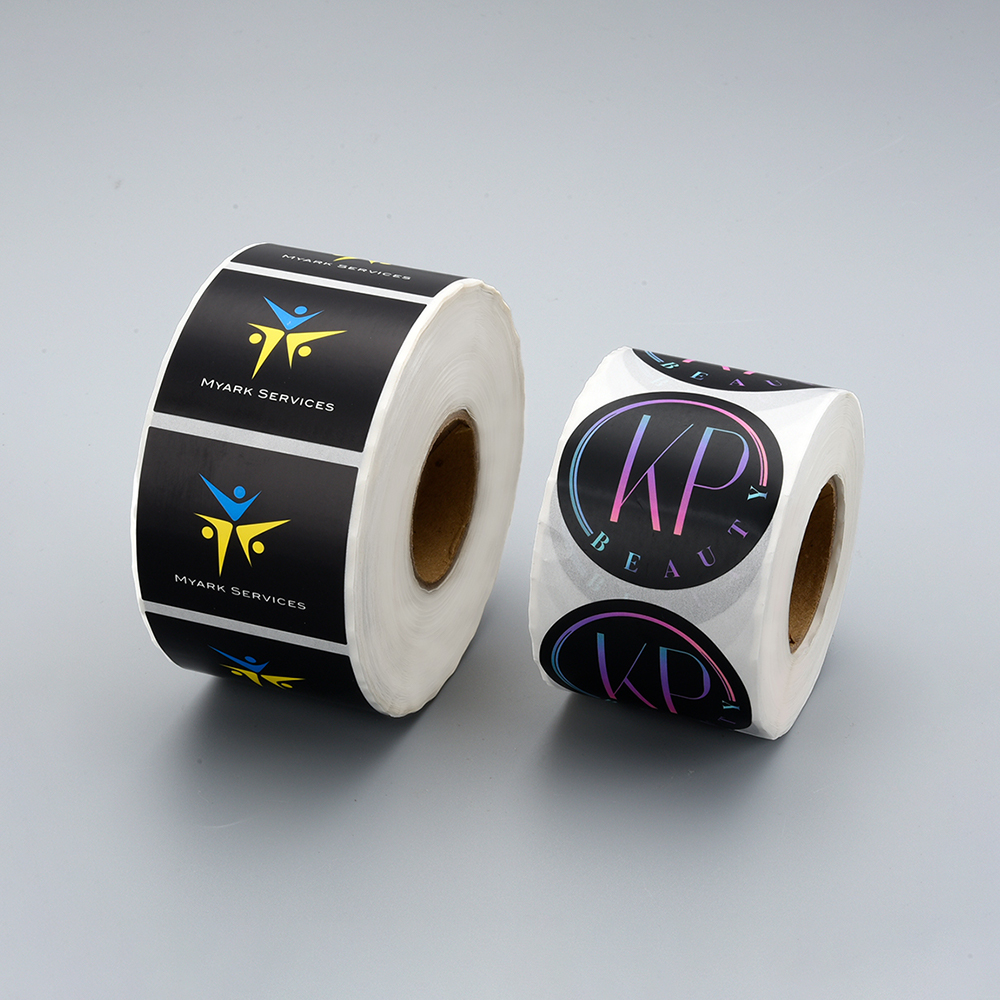 Custom Logo Printed Packaging Roll Labels Waterproof Adhesive Paper Stickers for Products