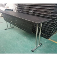 Meubles de bureau commerciaux modernes, table rectangulaire pliable, table de conférence, table de banquet, table pliante pour événements