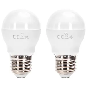 Bombilla LED G45 E27 10W, 2 unidades, ahorro de energía, larga duración, ideal para iluminación ambiental y decorativa. - Product Image 1