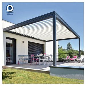 <span class=keywords><strong>Auvent</strong></span> pergola en aluminium de style moderne, sur mesure, de haute qualité Optima, pour l'entrée de villa en extérieur, portes d'entrée - Product Image 1