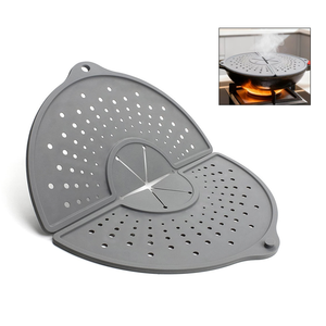 <span class=keywords><strong>Tapa</strong></span> de silicona plegable anti-derrame, protector contra <span class=keywords><strong>salpicaduras</strong></span> de aceite, <span class=keywords><strong>tapa</strong></span> de silicona a prueba de <span class=keywords><strong>salpicaduras</strong></span> para ollas, deflector de aceite para sartenes de hasta 12 pulgadas - Product Image 1