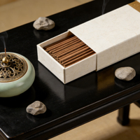 Tube d'emballage haut de gamme pour bâtonnets d'agarwood avec logo personnalisé pour le stockage d'encens de luxe et la présentation professionnelle de la marque