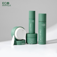 ECOMYPACK Flacons pompe cosmétiques en résine bioplastique vert mat Jasr Packaging Set 50ml 100ml