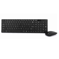 Siyah kablosuz klavye ve fare seti PC Tablet ve iPad ofis bilgisayar Combo için stok ürünleri ile
