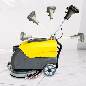 New X400 High Efficiency <b>Walk</b> Floor Scrubber Dryer Compact Commercial Industrial Floor Cleaning <b>Machine</b> Warehouse - Product Image 2