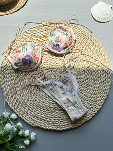 <span class=keywords><strong>Bikini</strong></span> Bordado <span class=keywords><strong>2026</strong></span>, Traje de Baño <span class=keywords><strong>Sexy</strong></span> para Mujer, Traje de Baño Dividido, Ropa de Playa, Traje de Baño Deportivo - Product Image 4