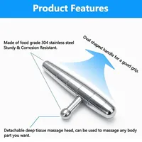1 pièce Grattoir Gua Sha en acier inoxydable pour massage corporel, thérapie des fascias et libération myofasciale, outil de physiothérapie