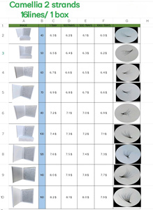 Camelia 14D XL Plateau à cils en cheveux synthétiques Éventails faits à la main Logo personnalisé Extensions préfabriquées Longueur mixte Facile à appliquer du Viet Nam - Product Image 2