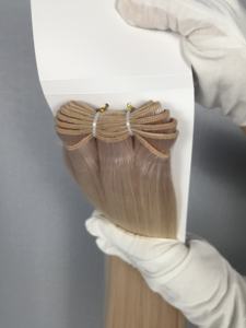 Extensiones de Cabello Remy 100% de Dragonbeauty Factory, Tejidas a Máquina, de 10 a 30 Pulgadas, Color Rubio # Paquetes de Cabello Remy Color 613 de China - Product Image 5