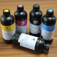 UVインクCMYKWワニス500ml/ボトルUVプリンターマシン用UV印刷インク