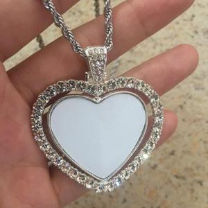 I vassoi pendenti con lunetta vuota con <span class=keywords><strong>ali</strong></span> d'angelo sublimano foto personalizzate con foto in bianco gioielli con collana di sublimazione - Product Image 3