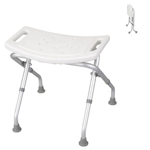 Chaise de <span class=keywords><strong>douche</strong></span> réglable, banc de bain sans dossier avec siège antidérapant, <span class=keywords><strong>tabouret</strong></span> de baignoire pour personnes âgées - Product Image 4