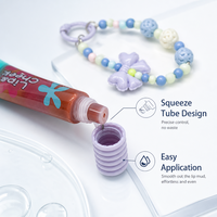 Tube de baume à lèvres à faible MOQ, avec breloque bracelet, OEM, marque privée, logo personnalisé, sérigraphie, gamme multi-tons, emballage exclusif