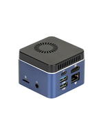 Mini PC Portátil Ultra Pequeño, Celeron J4105 de Cuatro Núcleos, 10W TDP, Doble USB, 1 LAN, 1 HD-MI, 1 Ranura para Tarjeta TF, Controlador Tipo C de 12V CC