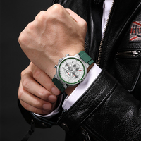 Montres-bracelets à quartz chronographe tendance Aocasdiy, best-sellers, avec date automatique, aiguilles luminescentes, étanches à 3 m, montre pour homme