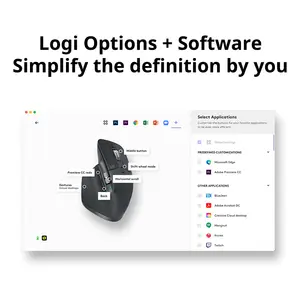 Logitech MX Thạc Sĩ 3S 8000 <span class=keywords><strong>DPI</strong></span> Auto-Shift bánh xe văn phòng không dây màu đen không dây USB Ergonomic <span class=keywords><strong>Mini</strong></span> quang Chuột cho PC - Product Image 5