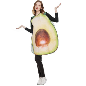 Nouveau design de costume vert d'<span class=keywords><strong>avocat</strong></span> pour homme et femme <span class=keywords><strong>adulte</strong></span>, idéal pour Halloween, carnaval, fête, anime - Product Image 2
