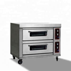 Horno eléctrico <span class=keywords><strong>de</strong></span> doble cubierta Uso del horno <span class=keywords><strong>de</strong></span> pizza en la cocina Piedra Pizza Panaderos Orgullo Hornos Comerciales a la venta - Product Image 2