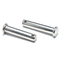 Goupille à fourche en acier inoxydable A2-70 DIN 1444, M6 M8 M10, zinguée, avec trou pour l'assemblage du lien de remorquage