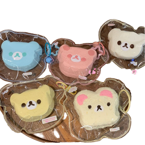 SM Oferta Especial: Juguete de Descompresión de TPR de Grado Alimenticio, con Forma de Cabeza de Oso, de Fácil Agarre, de Rebote Lento, de Alta Atractividad Visual, para 14+ años - Product Image 1