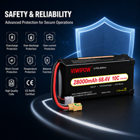 بطارية صناعية 18S 68.4V 28Ah 10C بمعدل تفريغ عالٍ لطائرات الدرون في خدمات الشحن واللوجستيات وطائرات الدرون ذات الحمولة الثقيلة