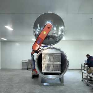 Grote Industriële Hogedruk Stoom <span class=keywords><strong>1000l</strong></span> Water Retort Machine Commerciële Voedsel Sterilisator Kan Autoclaaf Sterilisatie Apparatuur - Product Image 5