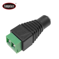 Adaptateur Jack Audio Femelle 2,5 mm Direct Usine, Corps en PVC Plaqué Nickel Laiton, Connexion à Vis 2 Conducteurs, Courant Nominal 5A