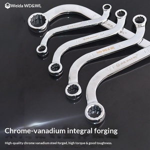 Clé à douille métrique en acier au carbone WEIDA de type S/C, chromée, fabricant OEM pour la réparation automobile DIY et les travaux d'angle spéciaux - Product Image 3