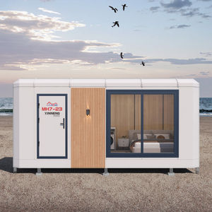 Modernes 20-Fuß Demontierbares Fertighaus aus Stahl vom Hersteller, Tiny Villa, Mobilheim mit 2 Schlafzimmern und Wasserdichter Eigenschaft - Product Image 1