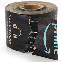 Emballage de colis fragiles personnalisé, biodégradable, respectueux de l'environnement, imperméable, en papier kraft, avec ruban adhésif thermofusible et logo