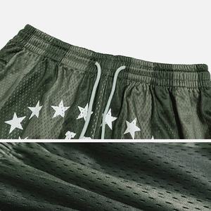 Short de gymnastique personnalisé High Street Summer Sports Short de basket-ball respirant avec cordon de serrage Service OEM multicolore disponible - Product Image 4